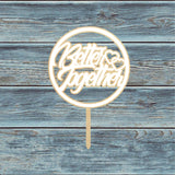 Better Together Circle Cake Topper