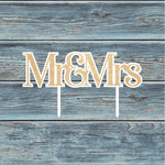 Mr & Mrs Cake Topper