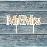 Mr & Mrs Cake Topper