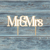 Mr & Mrs Cake Topper