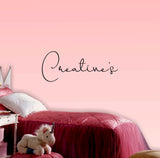 Personalised Girls wall name sign