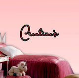 Personalised Girls wall name sign