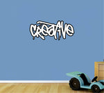 Personalised Boys Graffiti Wall Sign