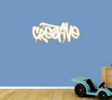 Personalised Boys Graffiti Wall Sign