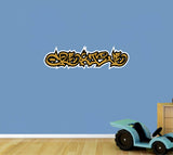 Personalised Boys Graffiti Wall Sign