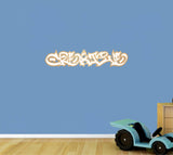 Personalised Boys Graffiti Wall Sign