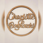 Personalised Red-Oak Plywood Sign