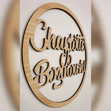 Personalised Red-Oak Plywood Sign