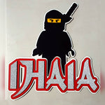 Personalised Ninja Name Sign