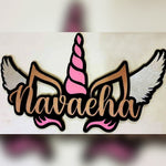 Personalised Unicorn Name Sign