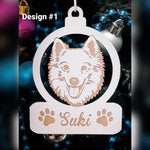 Dog christmas ornament