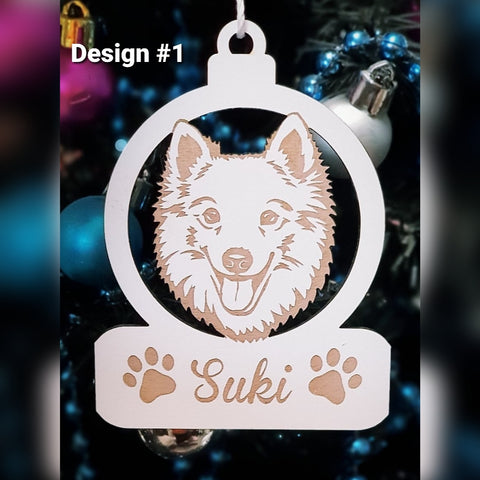 Dog christmas ornament
